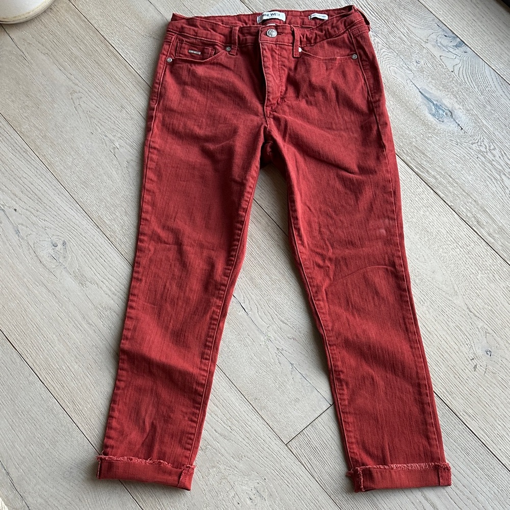 Nine West Women's Cropped Rust Colored Jeans